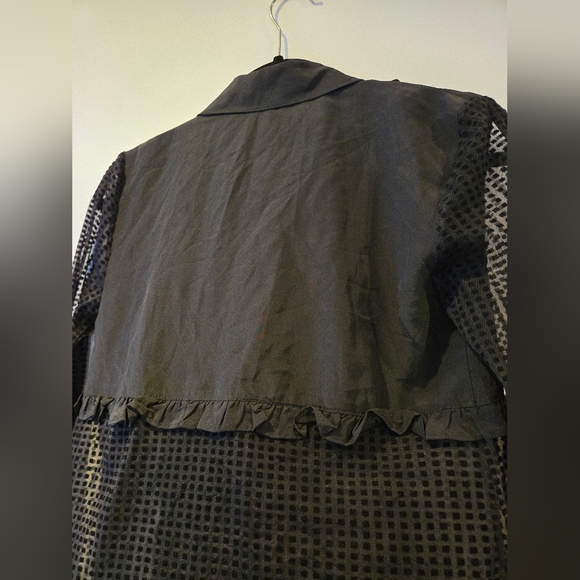 Marissa Webb Black Ruffle Blouse Size Small - Picture 11 of 11